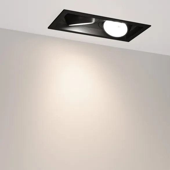 Светильник MS-VORTEX-BUILT-S250x140-2x30W Day4000 (BK-BK, 50 deg, 230V) (Arlight, IP20 Металл, 5 лет)