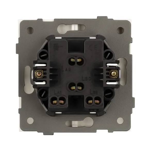 Механизм выключателя двухклавишный непроходной SWT-TENDO-MK02-SFPL-WH (230V, 10A) (Arlight, -)