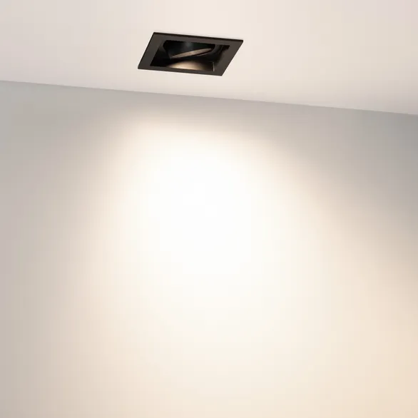 Светильник MS-VORTEX-BUILT-S90x90-12W Day4000 (BK-BK, 40 deg, 230V) (Arlight, IP20 Металл, 5 лет)