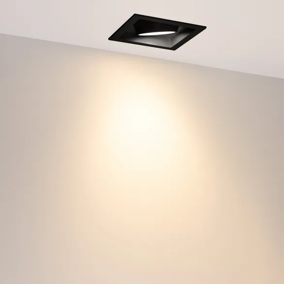 Светильник MS-VORTEX-BUILT-S140x140-30W Warm3000 (BK-BK, 50 deg, 230V) (Arlight, IP20 Металл, 5 лет)