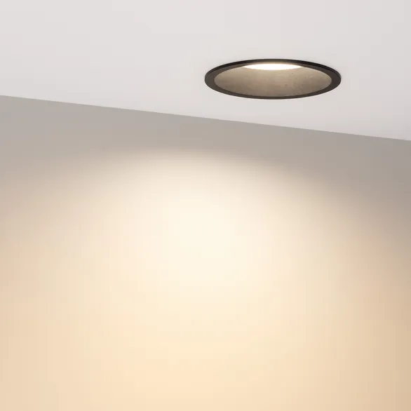 Светильник MS-BREEZE-BUILT-R104-12W Warm3000 (BK, 85 deg, 230V) (Arlight, IP20 Металл, 3 года)