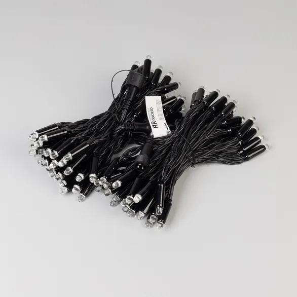 Светодиодная гирлянда ARD-STRING-CLASSIC-15000-BLACK-100LED-LIVE RGB-SPI (12V, 53W) (Ardecoled, IP65)