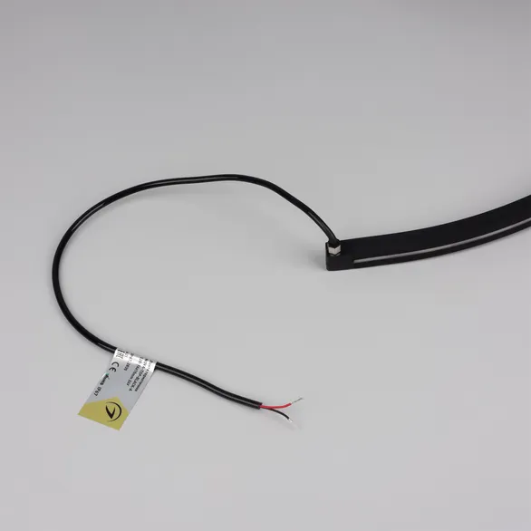 Светодиодная лента герметичная NOVA-TOP-BLACK-A120-16x15mm 24V Warm2700 (10 W/m, IP67, 2835, 5m, wire x2) (Arlight, Вывод боковой, 5 лет)