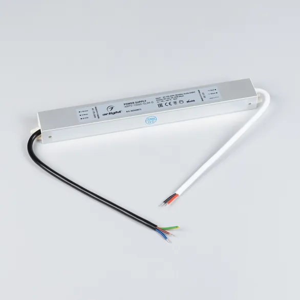 Блок питания ARPV-12060-SLIM-D (12V, 5A, 60W) (Arlight, IP67 Металл, 3 года)