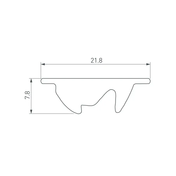 Экран асимметричный SL-LINE-W20-2500 (Arlight, Пластик)