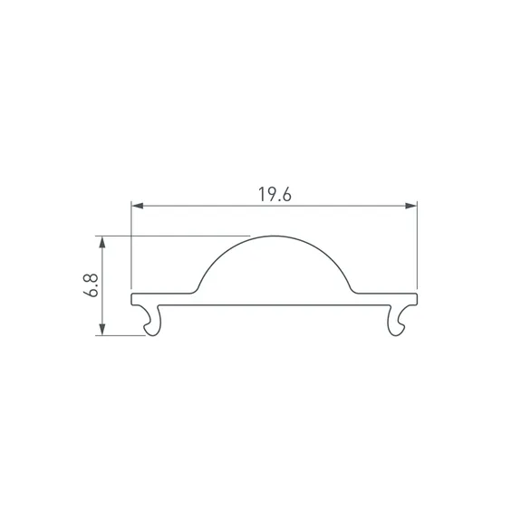Экран ARH-WIDE-B-H20-2000 Lens Clear-PM (Arlight, Пластик)