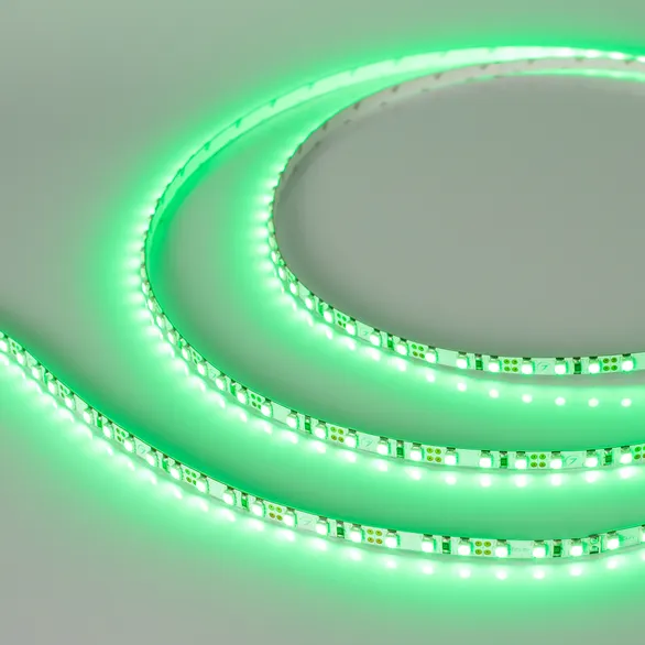 Светодиодная лента RT 2-5000 12V Green 5mm 2x (3528, 600 LED, LUX) (Arlight, 9.6 Вт/м, IP20)