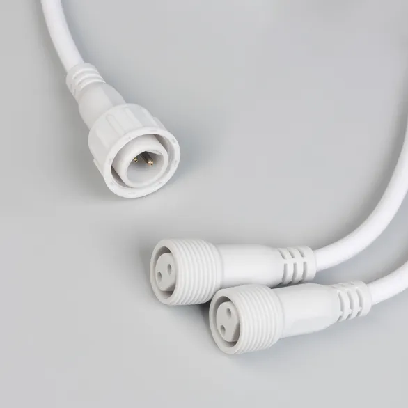 Коннектор питания ARD-CLASSIC-SYNC-RGB White (230V, 2 ports) (Ardecoled, Закрытый)