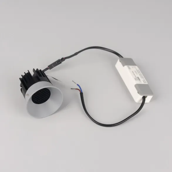 Светильник безрамочный DL-INTRAL-R63-8W Warm3000 (Серый RAL7045, 50 deg, 230V) (Arlight, IP20 Металл, 5 лет)