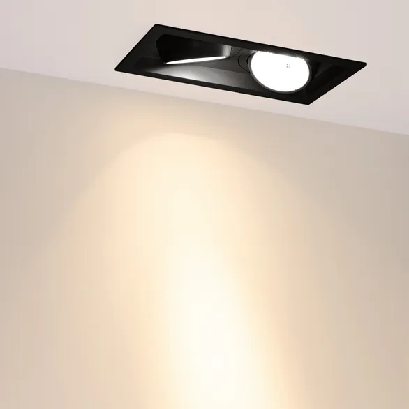 Светильник MS-VORTEX-BUILT-S250x140-2x30W Warm3000 (BK-BK, 17 deg, 230V) (Arlight, IP20 Металл, 5 лет)