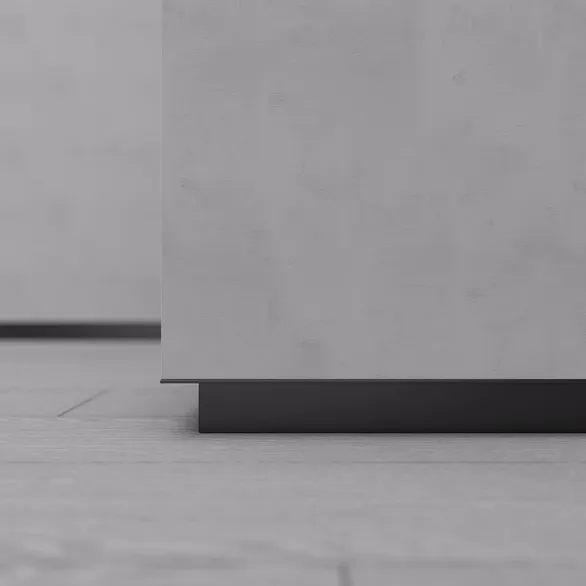 Профиль PLINTUS-FANTOM-H20-2000 BLACK (Arlight, Алюминий)