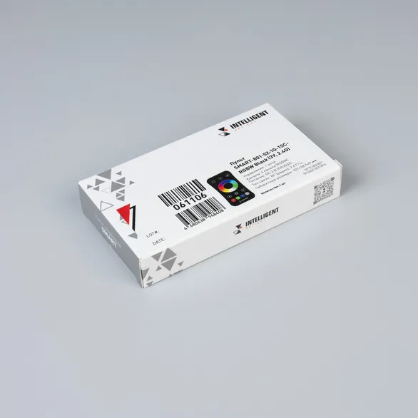 INTELLIGENT ARLIGHT Пульт SMART-801-52-1G-1SC-RGBW Black (3V, 2.4G) (IARL, IP20 Пластик, 5 лет)