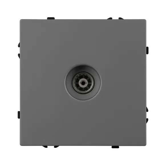Механизм телевизионной розетки SCT-NOBE-MTV1-SFPL-GR (Arlight, Серый базальт)