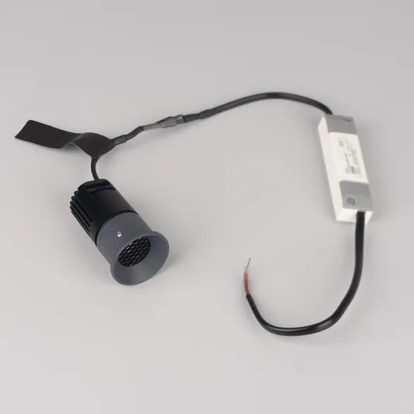 Светильник безрамочный DL-INTRAL-R39-6W Warm3000 (Графит RAL7024, 50 deg, 230V) (Arlight, IP20 Металл, 5 лет)