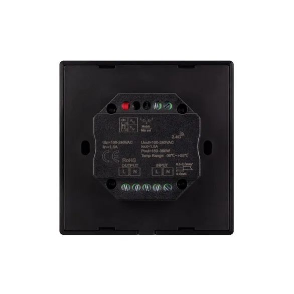 INTELLIGENT ARLIGHT Роторная панель SMART-TRIAC-601-32-DIM-IN Black (230V, 1.5A, 2.4G) (IARL, IP20 Пластик, 5 лет)