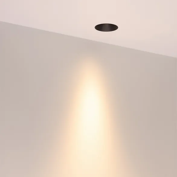 Светильник безрамочный DL-INTRAL-R63-8W Warm3000 (Черный RAL9005, 15 deg, 230V) (Arlight, IP20 Металл, 5 лет)