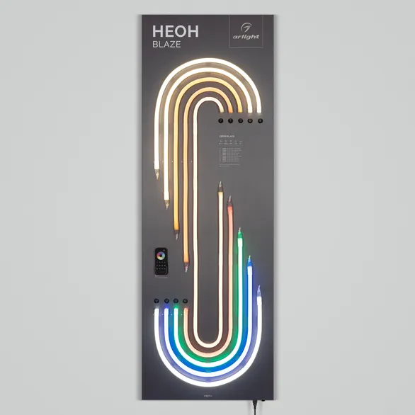 Стенд Гибкий Неон ARL-BLAZE-1760x600mm (DB 3мм, пленка, лого) (Arlight, -)