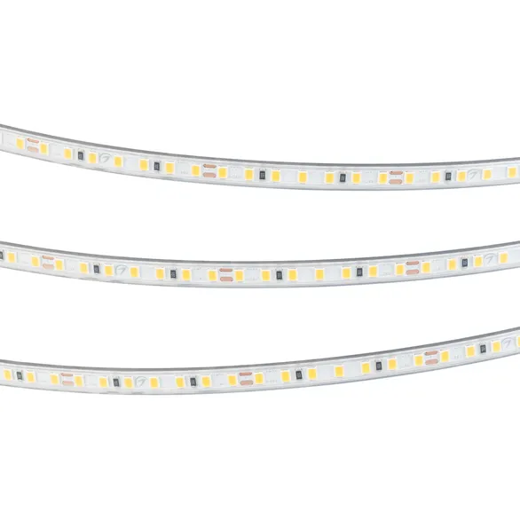 Светодиодная лента герметичная RTW-PS-A140-7mm 24V Warm2400 (10 W/m, IP67, 5m) (Arlight, CRI>90)