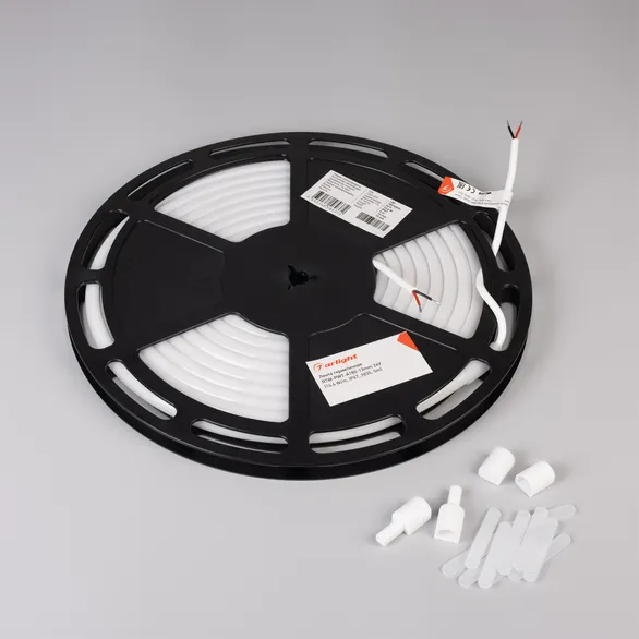 Светодиодная лента герметичная RTW-PWT-A180-13mm 24V White6000 (14.4 W/m, IP67, 2835, 5m) (Arlight, 14.4 Вт/м, IP67)