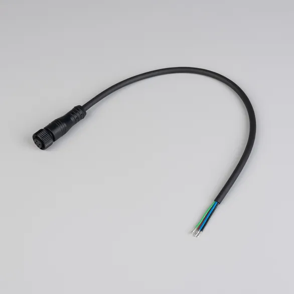 Коннектор питания ARL-WAVE-0612-RGB-CON-POWER-FEMALE-BLK (Arlight, IP67 Пластик, 3 года)