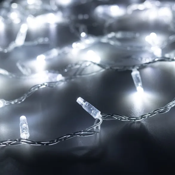 Светодиодная гирлянда ARD-STRING-CLASSIC-1000-CLEAR-100LED-PULSE White (230V, 7W) (Ardecoled, IP65)