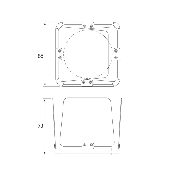 Шторки кашетирующие LGD-ARTIFACT-BARNDOOR-R65 (BK) (Arlight, Металл)