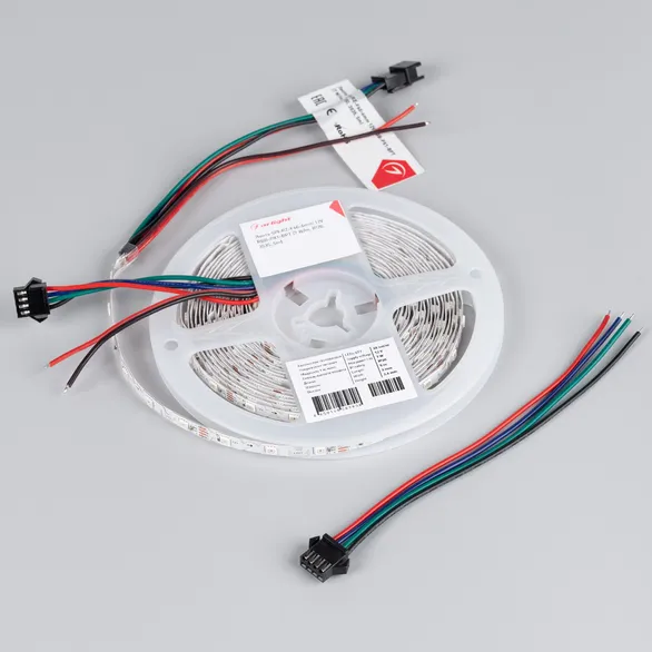 Светодиодная лента SPI-RZ-F60-6mm 12V RGB-PX1-BPT (7 W/m, IP20, 3535, 5m) (Arlight, -)