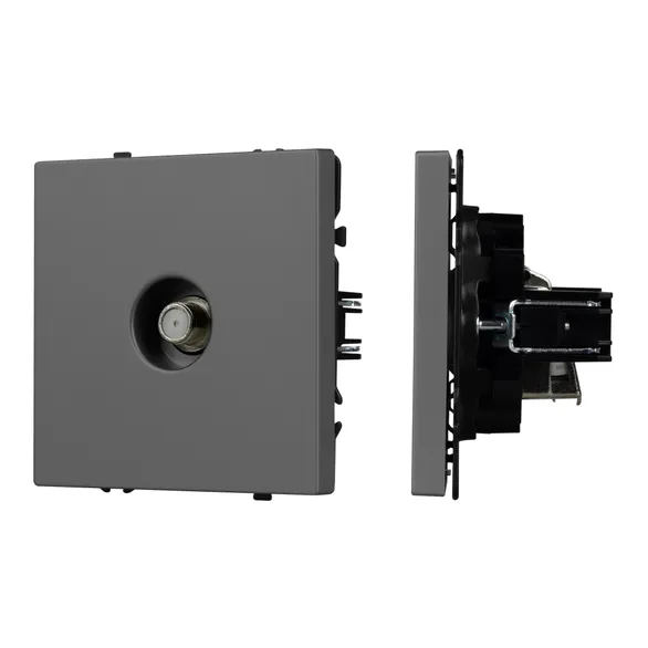 Механизм спутниковой розетки SCT-NOBE-MST1-SFPL-GR (SAT) (Arlight, Серый базальт)