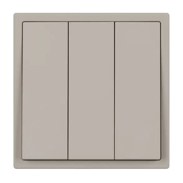 Механизм выключателя трехклавишный непроходной SWT-NOBE-MK03-SFPL-CA (230V, 10A) (Arlight, Кашемир)