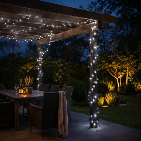 Светодиодная гирлянда Нить Смарт ARD-MOOD-CLASSIC-10000-BLACK-100LED White (230V, 3W, Tuya Wi-Fi) (Ardecoled, IP65)
