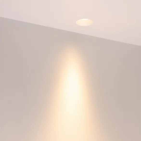 Светильник безрамочный DL-INTRAL-R63-8W Warm3000 (Белый RAL9003, 15 deg, 230V) (Arlight, IP20 Металл, 5 лет)