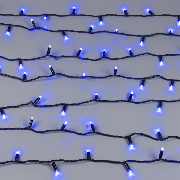 Светодиодная гирлянда ARD-STRING-CLASSIC-10000-BLACK-100LED-STD BLUE (230V, 7W) (Ardecoled, IP65)