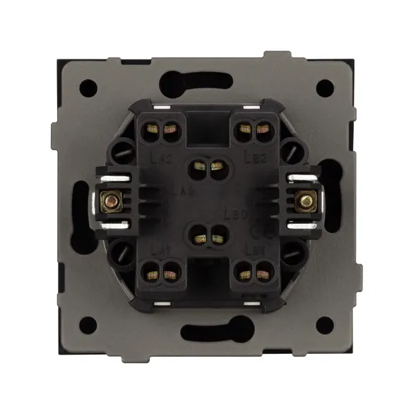 Механизм выключателя одноклавишный перекрёстный SWT-TENDO-MKX1-SFPL-GR (230V, 10A) (Arlight, -)