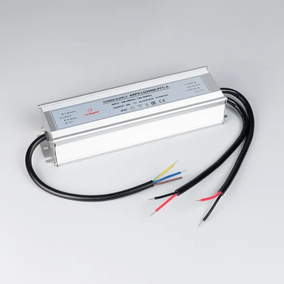 Блок питания ARPV-LG24400-PFC-A (24V, 16.7A, 400W) (Arlight, IP67 Металл, 5 лет)