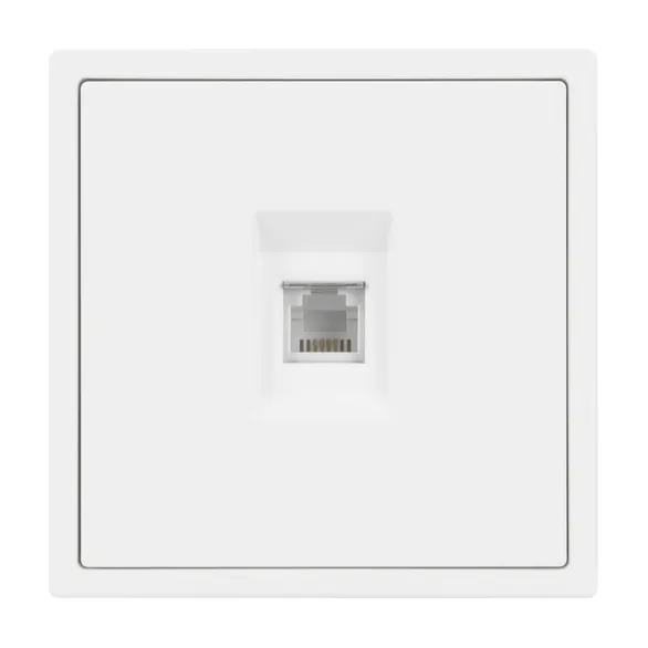 Механизм телефонной розетки SCT-NOBE-MTL1-SFPL-WH (RJ-11, 4C) (Arlight, Белый кварц)