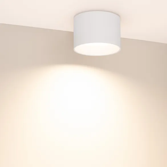 Светильник SP-BISCOTTO-R120-12W Warm3300-MIX (WH, 80 deg, 230V) (Arlight, IP54 Металл, 5 лет)