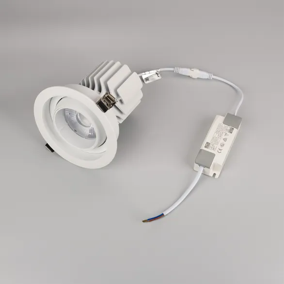 Светильник MS-VORTEX-BUILT-R135-30W Warm3000 (WH-WH, 17 deg, 230V) (Arlight, IP20 Металл, 5 лет)