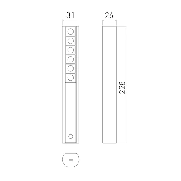 Светильник SP-ARTE-SIX-L227-3W Day4000-MIX (BK, 32 deg, 5V, 1A) (Arlight, IP20 Металл, 2 года)