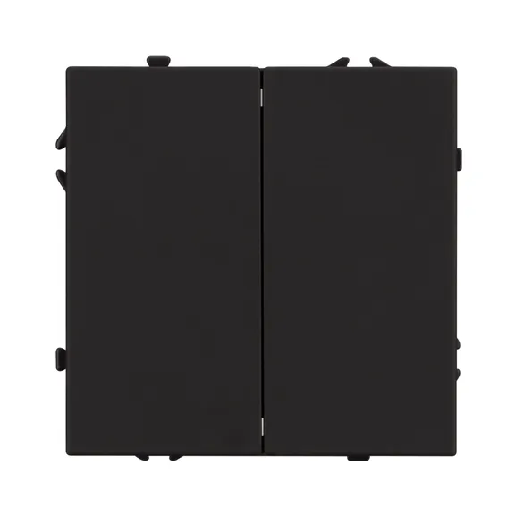 Механизм выключателя двухклавишный непроходной SWT-NOBE-MK02-SFPL-BK (230V, 10A) (Arlight, -)