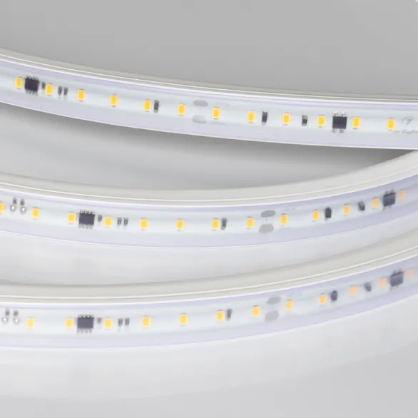 Светодиодная лента герметичная ARL-PV-A84-17mm 230V Warm3000 (14 W/m, IP65, FlickerFree, 50m) (Arlight, 5 лет)