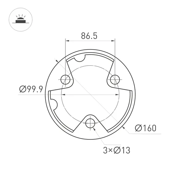 Светильник LGD-GUIDE-BOLL-H1000-20W Warm3500-MIX (GR, 280 deg, 230V) (Arlight, IP65 Металл, 5 лет)