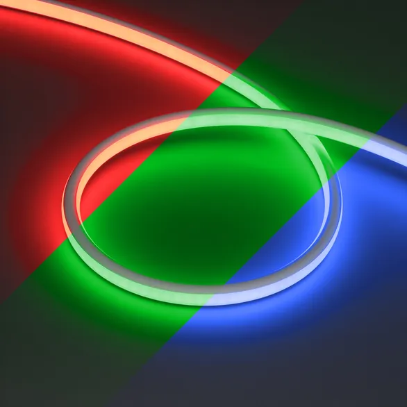 Светодиодная лента герметичная WAVE-TOP-A240-18x15mm 24V RGB (10 W/m, IP54, 5m, wire x1) (Arlight, Вывод прямой, 3 года)