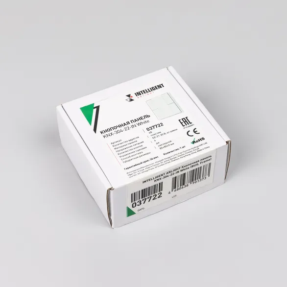 INTELLIGENT ARLIGHT Кнопочная панель KNX-301-22-4-SH-IN White (BUS, Frame) (IARL, IP20 Пластик, 3 года)
