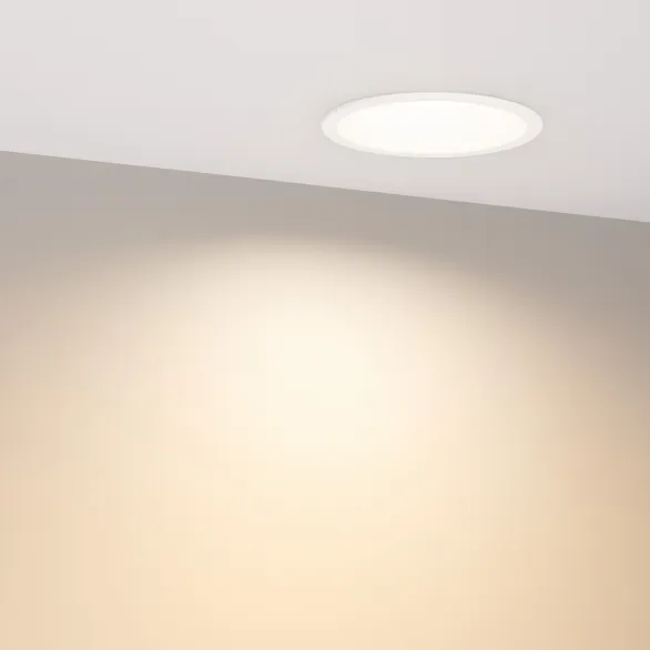 Светильник MS-BREEZE-BUILT-R104-12W Warm3000 (WH, 90 deg, 230V) (Arlight, IP20 Металл, 5 лет)