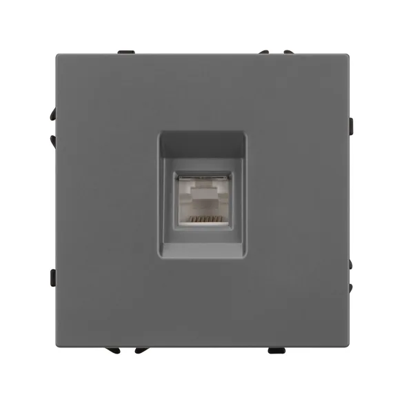 Механизм компьютерной розетки SCT-NOBE-MPC1-SFPL-GR (RJ-45, CAT6) (Arlight, -)