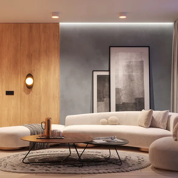 Светильник SP-PERLEN-WALL-L350-6W Warm3200-MIX (BK, 150 deg, 230V, TOUCH-DIM) (Arlight, IP20 Металл, 5 лет)