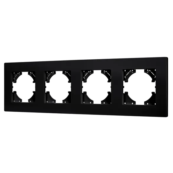 Рамка пластиковая FRM-PERIO-PL-4-BK (Arlight, -)