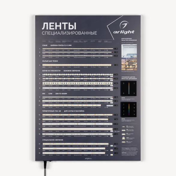 Стенд Ленты Специализированные ARL-RT-LUX-03-830x600mm (230V) (Arlight, -)