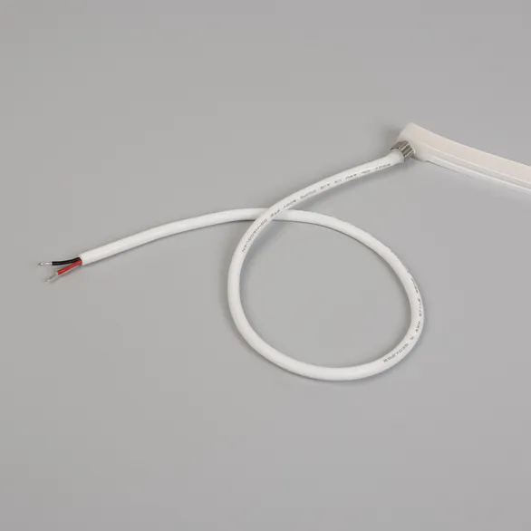 Светодиодная лента герметичная MOONLIGHT-3D-X544-10x10mm 24V Warm3000 (8 W/m, IP67, 5m, wire x1) (Arlight, Вывод боковой, 5 лет)