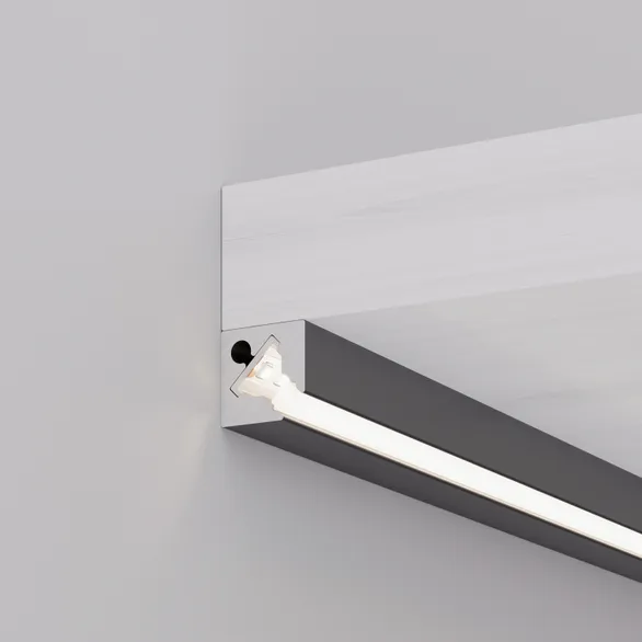 Профиль с экраном SL-KANT-H10-SQUARE-2000 IRON GREY (Arlight, Алюминий+пластик)